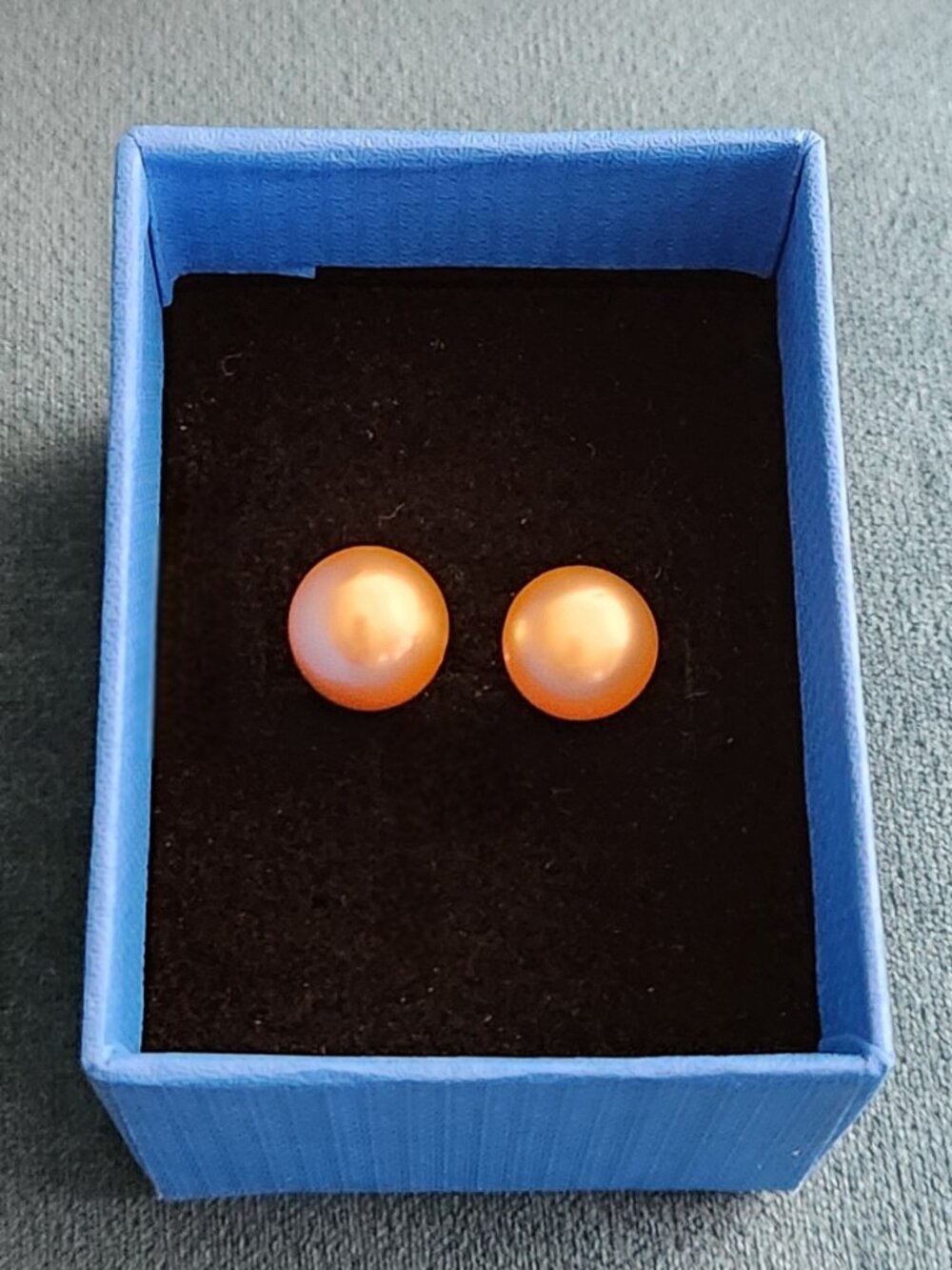 JTV Golden South Sea pearl stud earrings with Sterling Silver posts - Picture 5 of 7